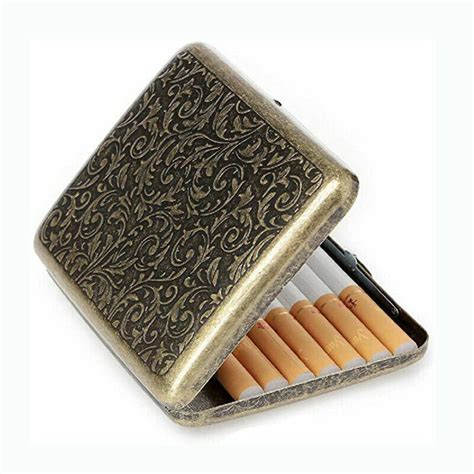 smoking metal box|old metal cigarette cases.